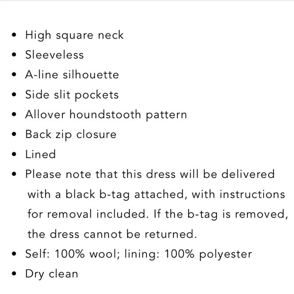 Like new theory wool dress - Picture 3 of 4